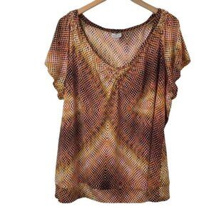 WORTHINGTON |  Multicolor Dotted Blouse